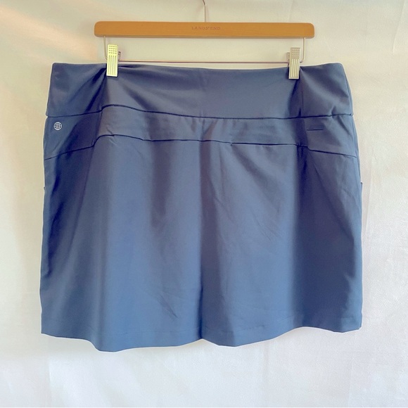 Adidas Athletic Skort xl tennis skirt Periwinkle Blue - Picture 2 of 9